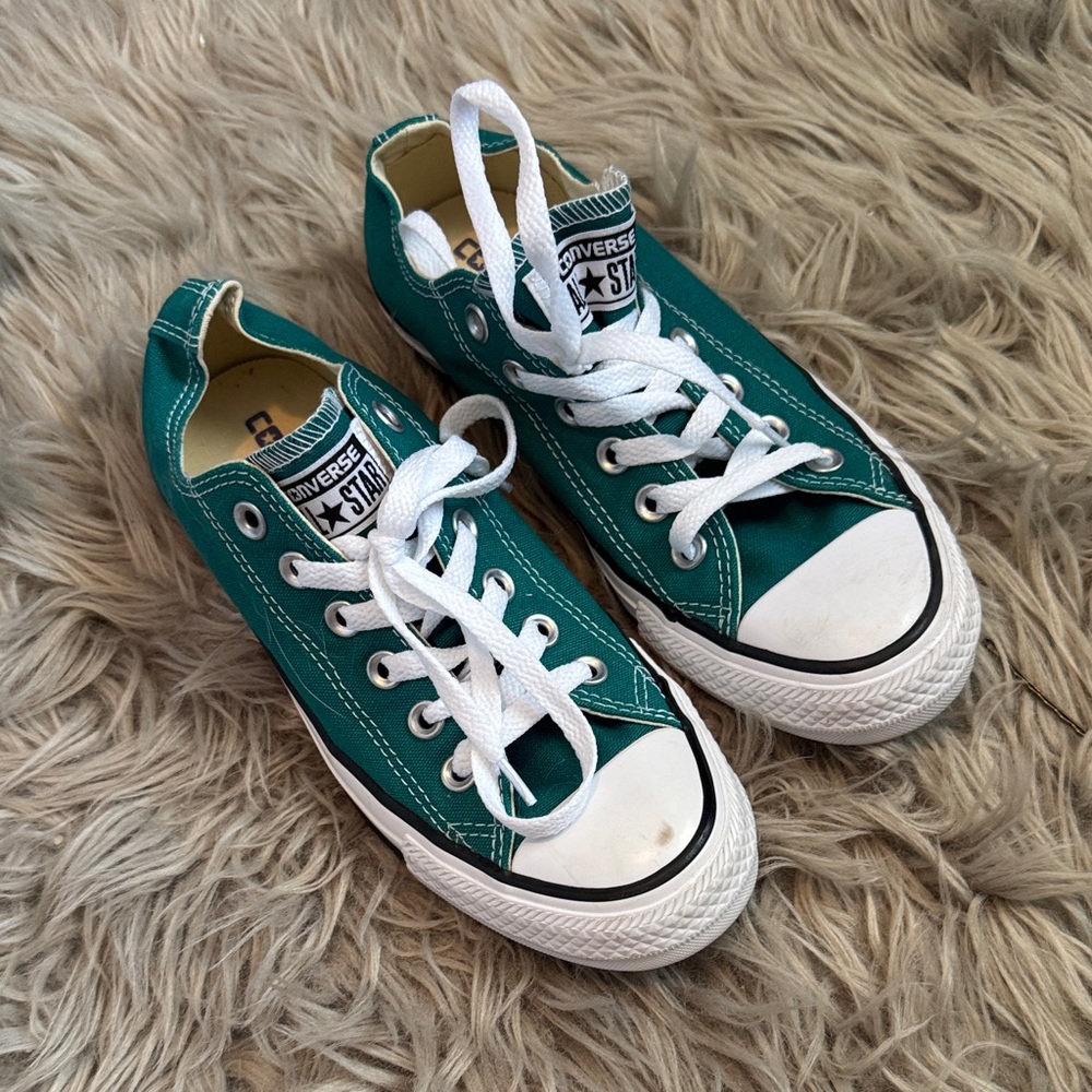 Converse Teal Low-Top Sneakers